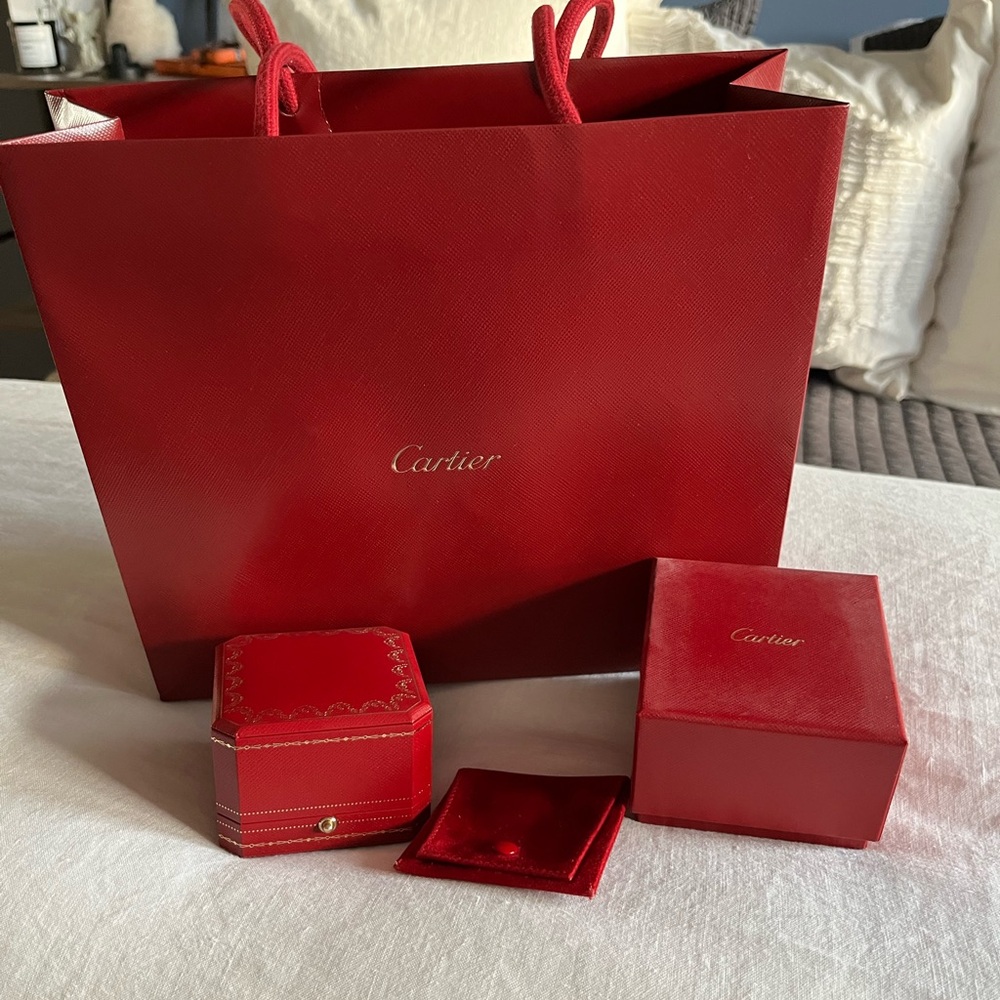 HP 🔥Cartier ring box, ring dust bag, outer box and bag!